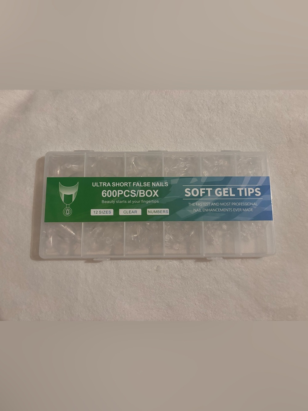 Clear Soft Gel Press-On Nails - 600PCS Ultra Short Tips